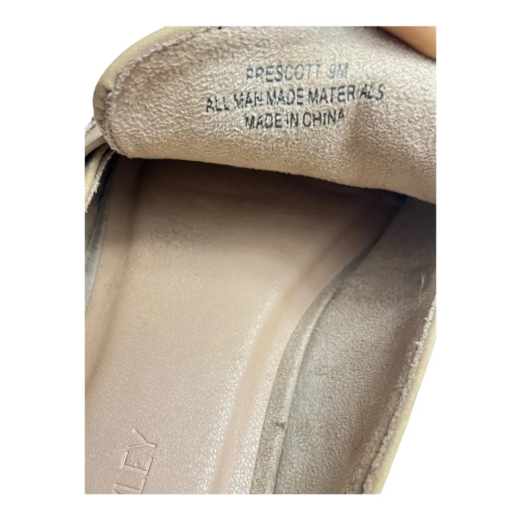 Cynthia Rowley Prescott Women's Mules Tan Suede Penny Loafer Slip On Shoes Sz 9 - Image 6