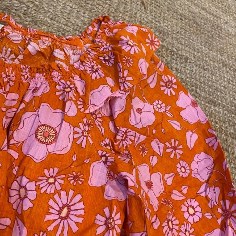 Free People Miss Daisy Printed Top / Heat Wave S - Image 5