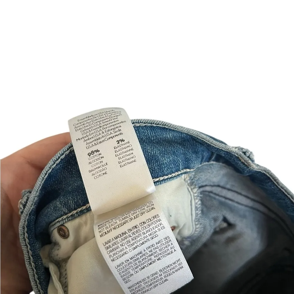 Mother The Stunner Ankle Fray in Graffiti Girl Blue Size 25 - Image 11