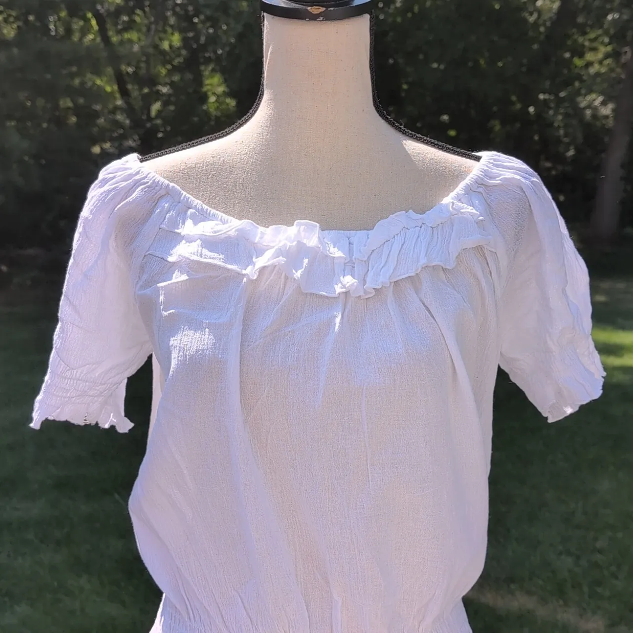 Elementz  White Off-Shoulder Blouse - Image 2