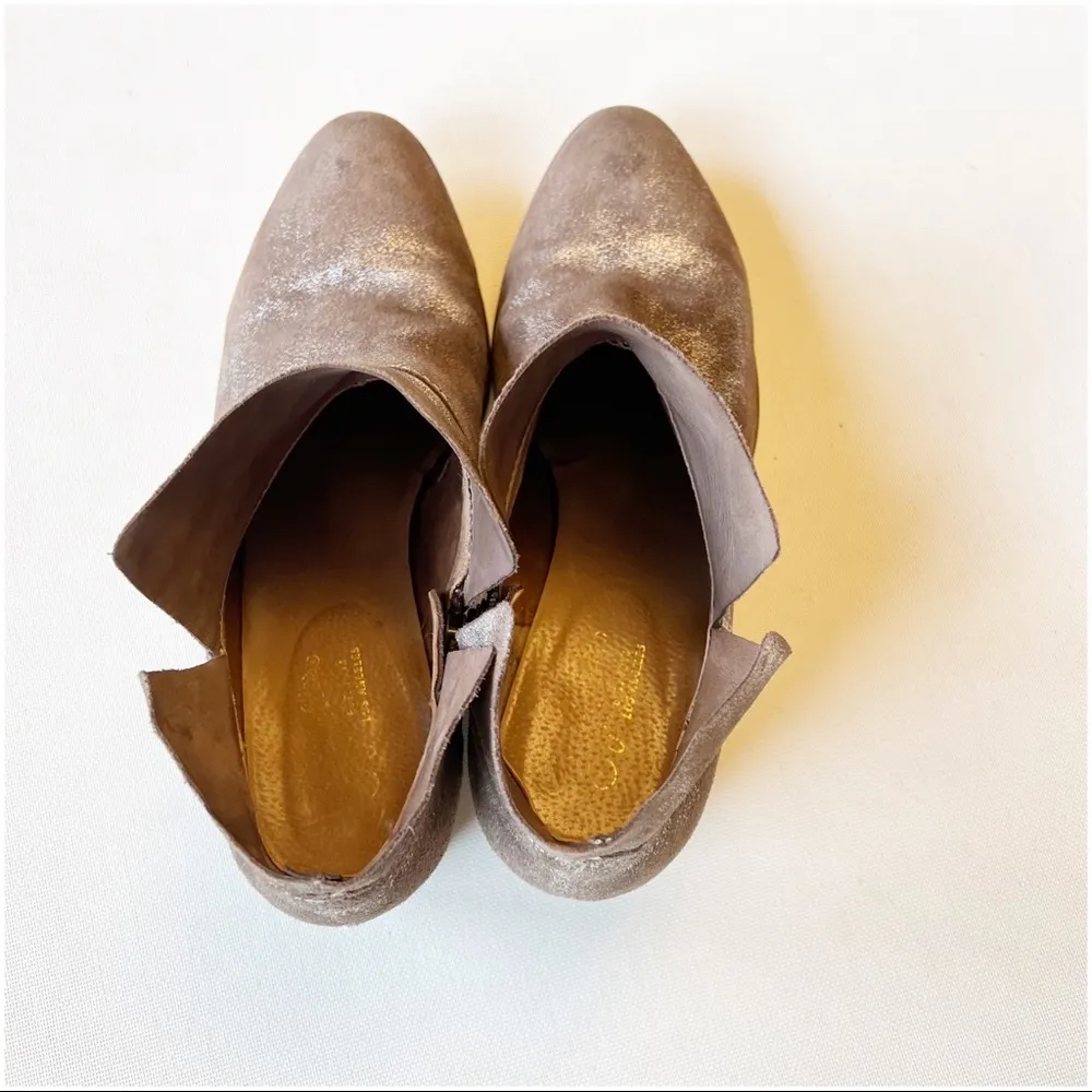 Seychelles Iridescent Metallic Bootie Shoe Leather Boots - Image 9