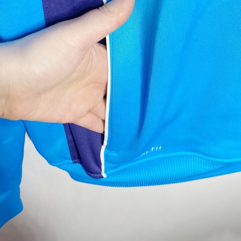 Nike dri-fit fleece lined quarter zip pocketed hoodie size L - Image 6