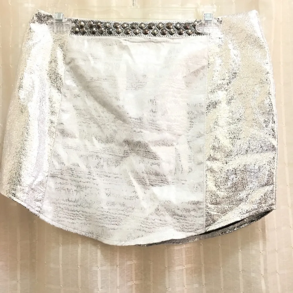 Endless Rose New Metallic Mini Skirt - Image 2