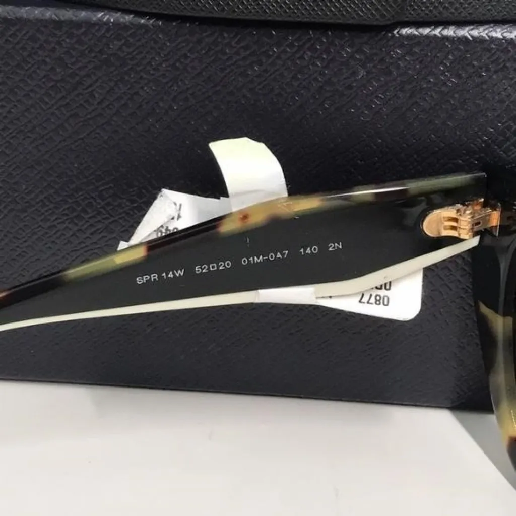 New Authentic Prada Cat Eye Sunglasses PR 14WS – Tortoise & Powder Frame - Image 5