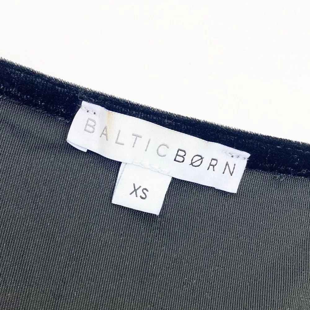 Baltic Born Meghan Velvet Wrap Maxi Dress: Black - Image 9