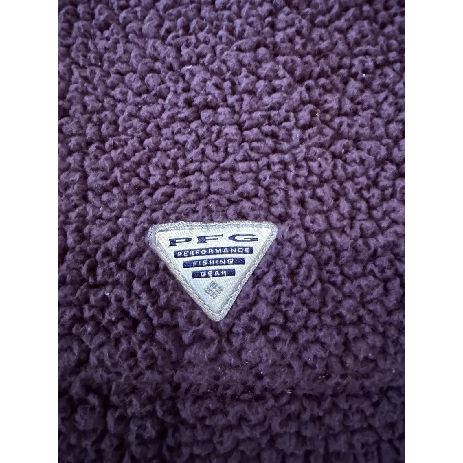 Columbia PFG Fleece Jacket Womens Medium Purple Pink Sherpa Full Zip Fishing - Image 7