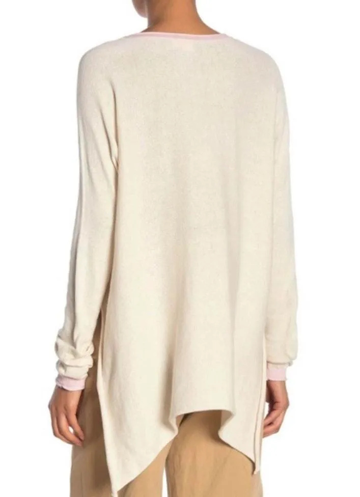 Cloth By Design Oversized Tie Sweater Cream XS - Image 2