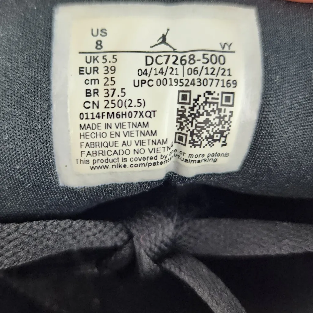 Nike Air Jordan 1 Low SE Mulberry Purple Sneakers DC7268-500 Women's Size 8 - Image 14