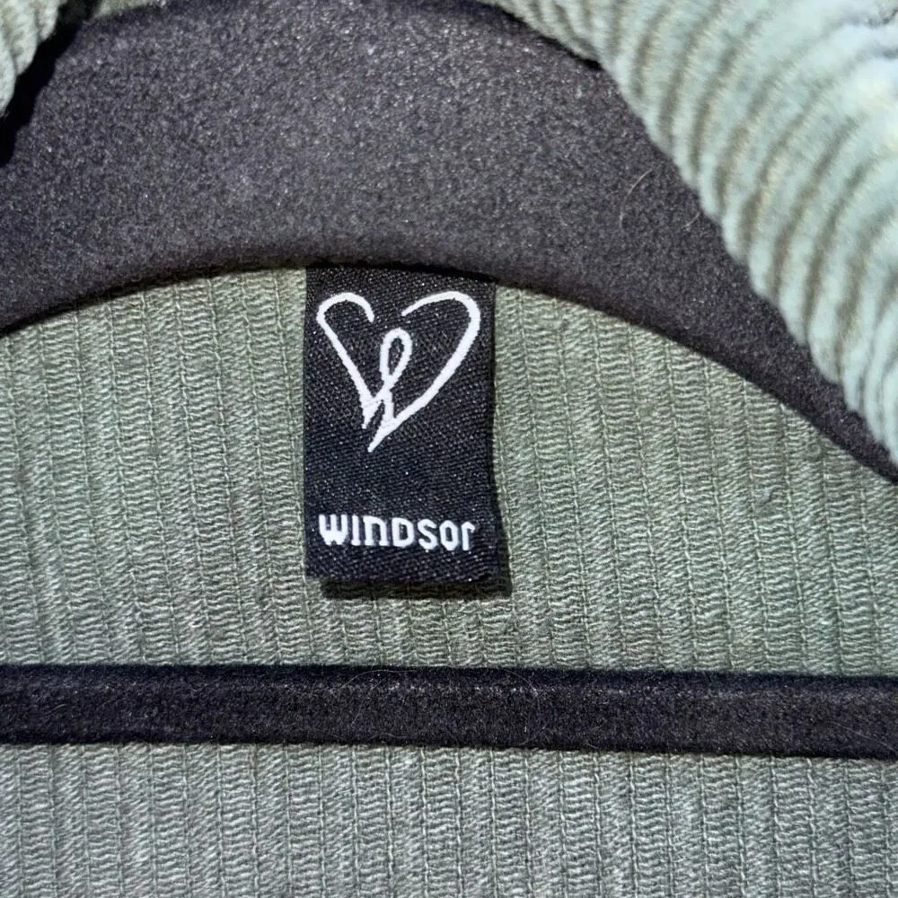 Vtg Green Windsor Corduroy Shacket Medium - Image 3