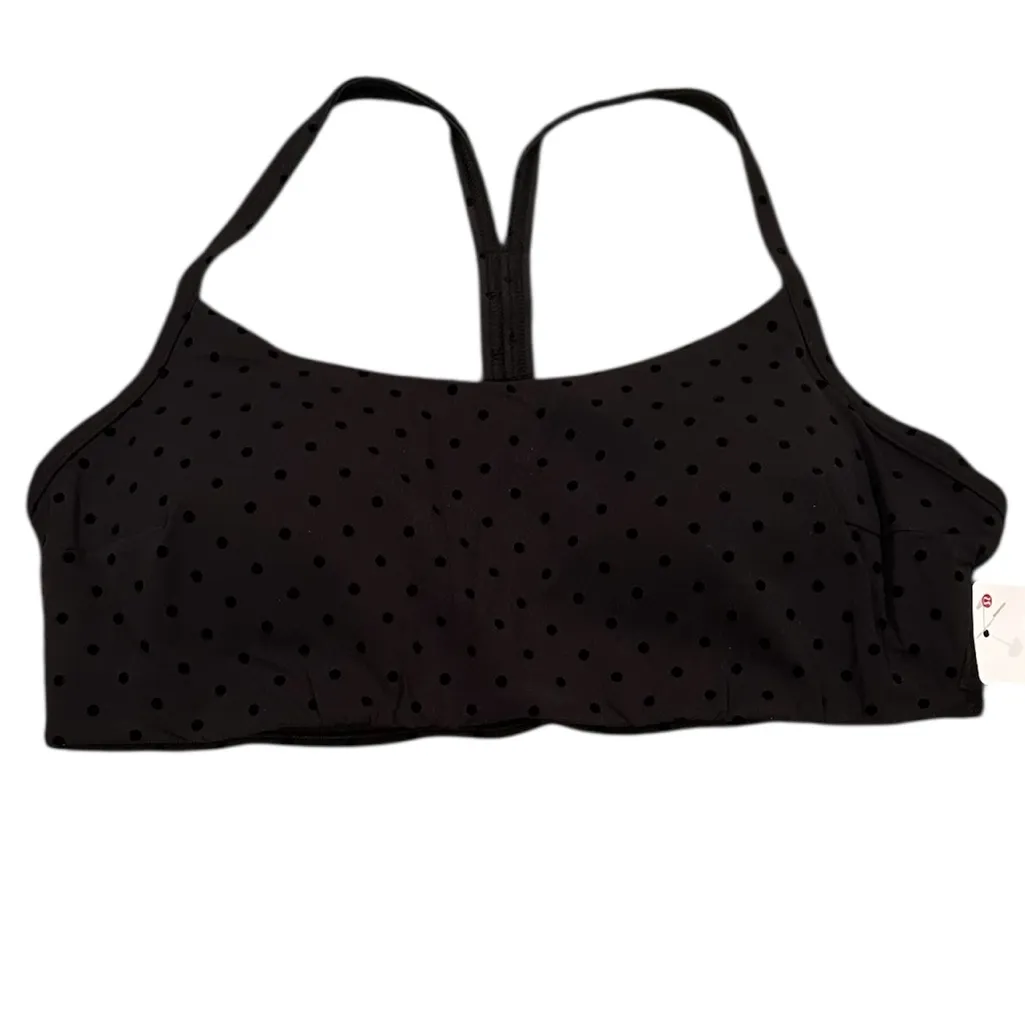 Lululemon Flocked Polka Dot Flow Y SportBra C/D Cup Evolve Size L - Image 3