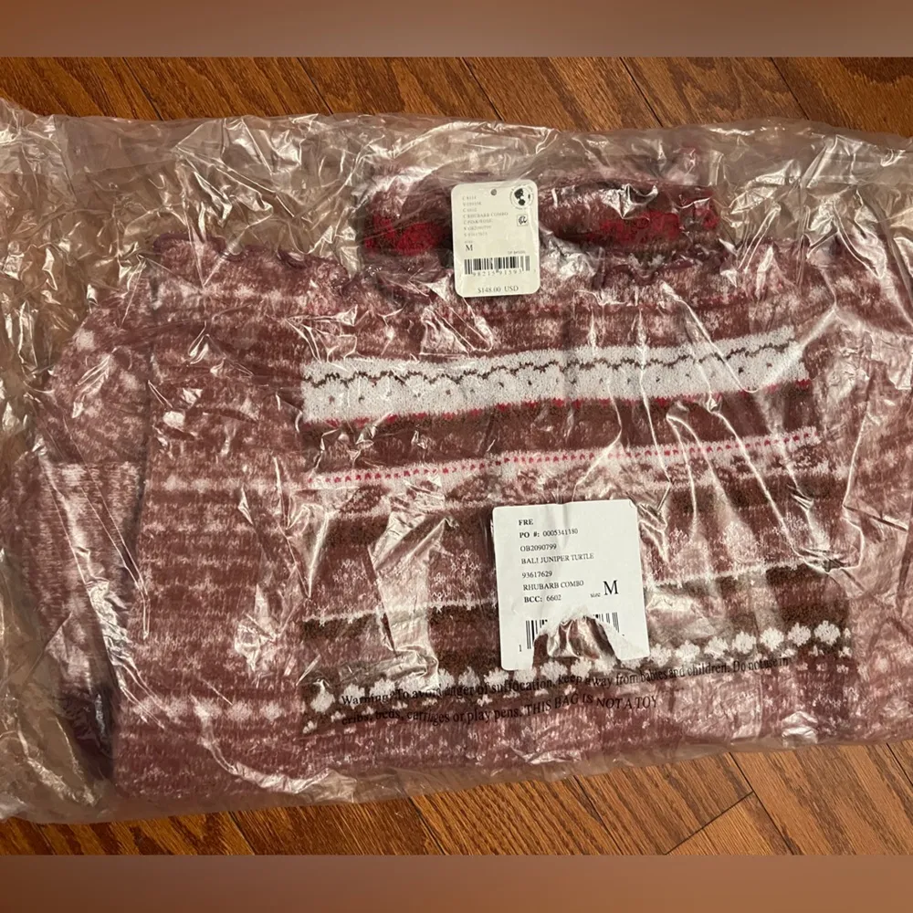 Free People Bali Juniper Turtleneck Sweater-M - Image 4