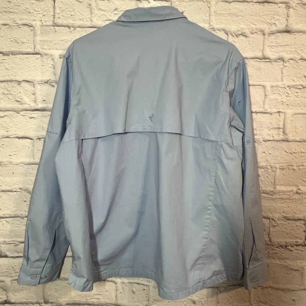 Columbia Women’s Light Blue Button-Up Shirt, XXL - Image 7