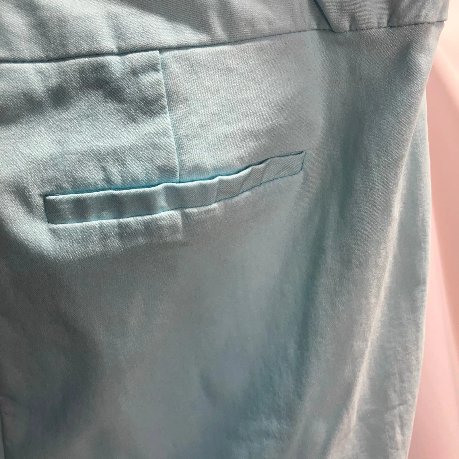 Chico's Pull-on Capris Womens 16 Light‎ Blue Spring Preppy Classic - Image 8