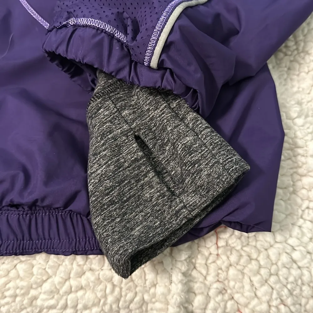 Lululemon Run Inspire Dual Zipper Running Jacket, Purple, Sz 12 - Image 5