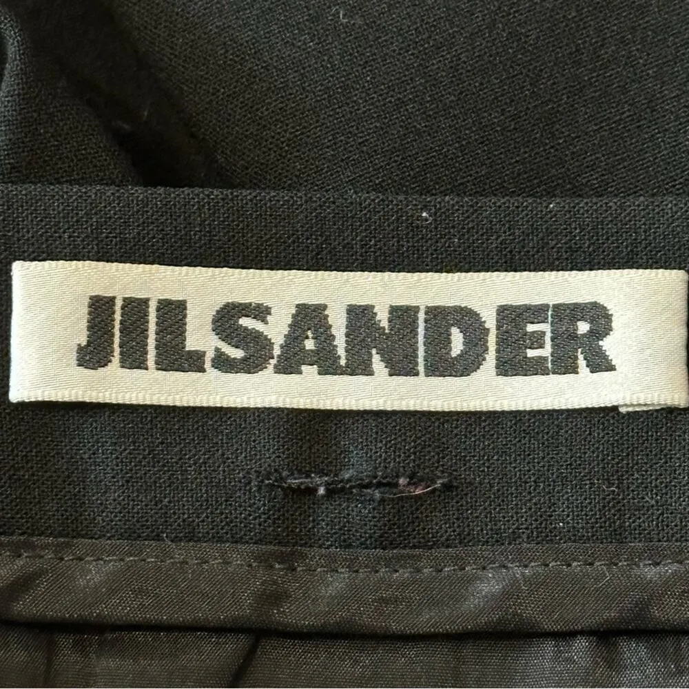 Jil Sander Women’s Size 40 8 Black Wool Blend Pants Trousers - Image 4
