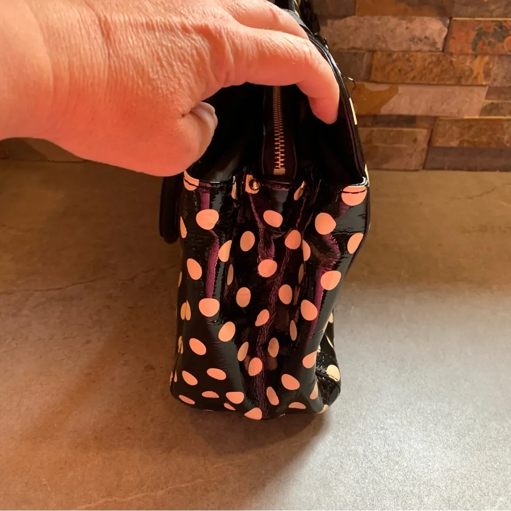 Kate Spade Black Polka Dots Medium Shoulder Bag Tote Purse - Image 2