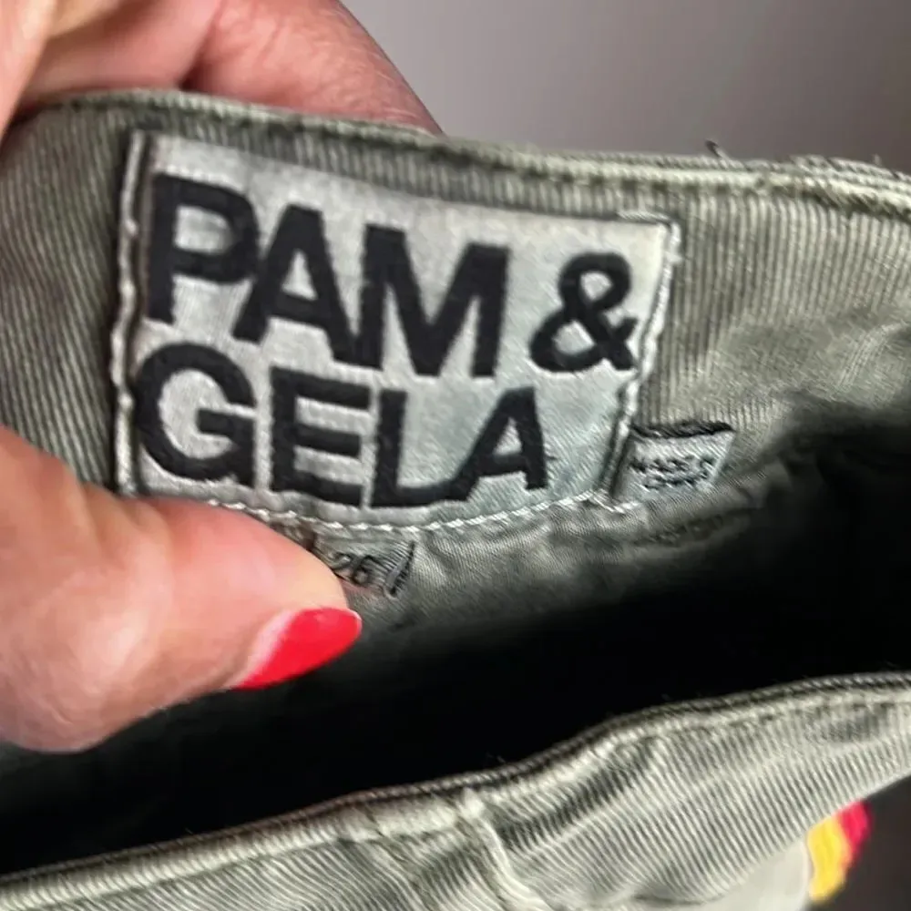 Pam & Gela Side Stripe Pants Militia - Image 10