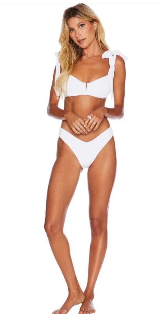 Beach Riot Blair Underwire Bikini Top, White, Size Large , $118 - Image 3