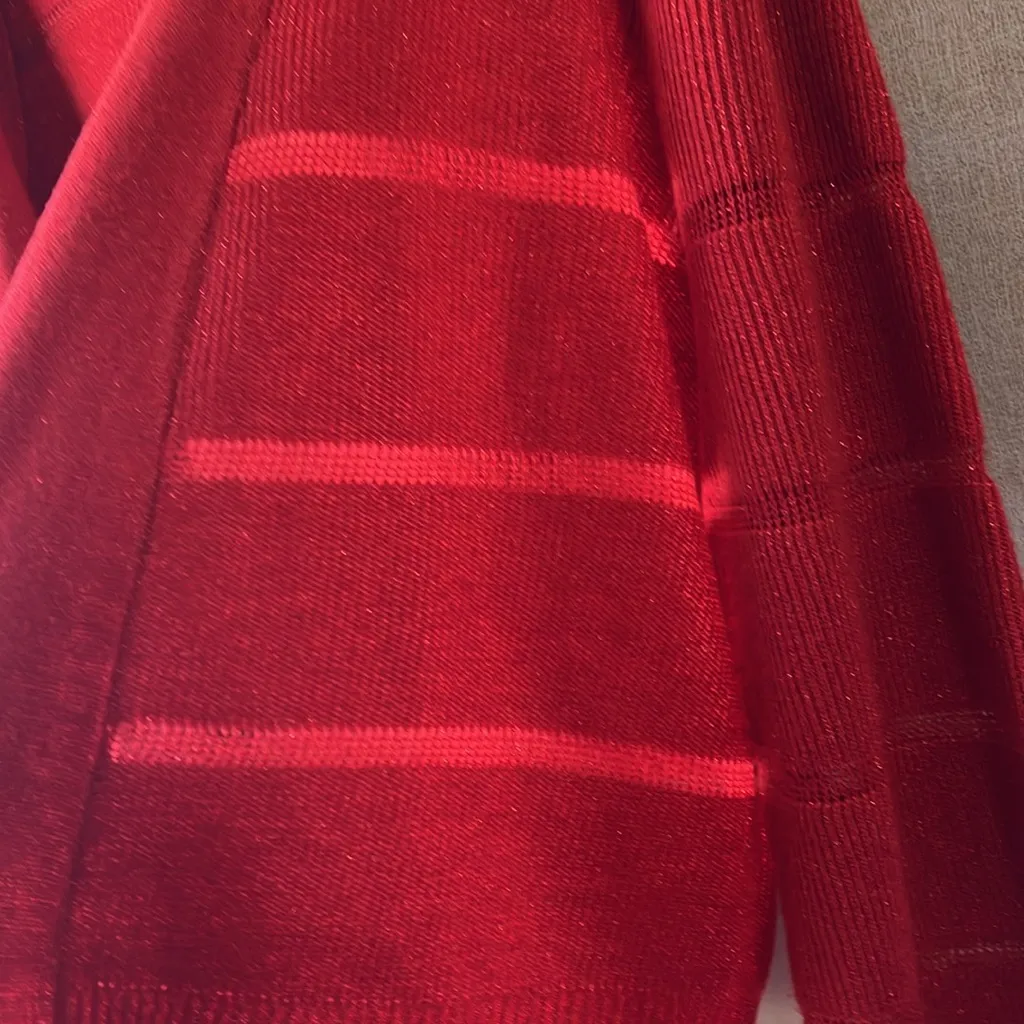 Calvin Klein Vibrant Red shrug large - Image 7