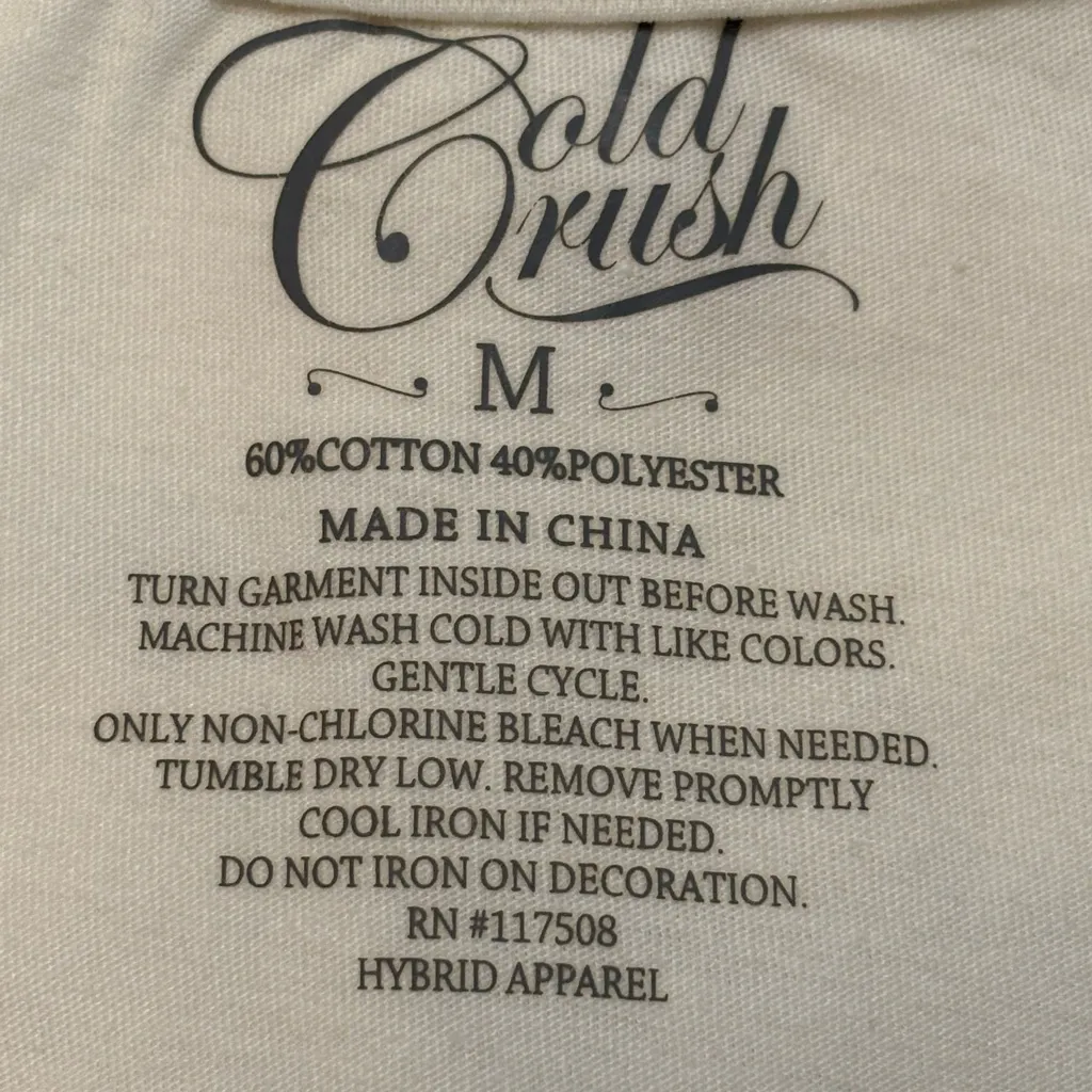 Cold Crush Juniors Size M Nurture Nature Butterfly Graphic Long Sleeve T-Shirt - Image 5