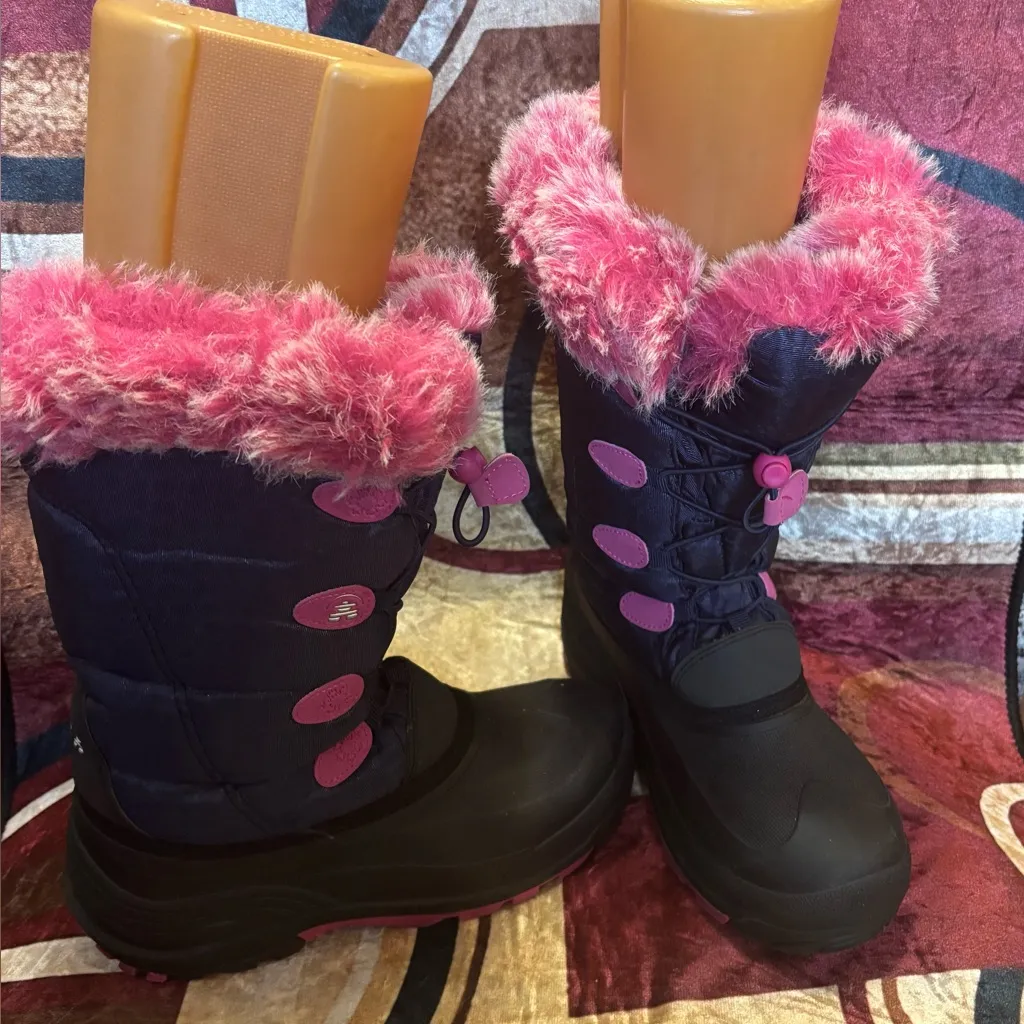 Kamik Black and Pink Combat Boots - Image 3