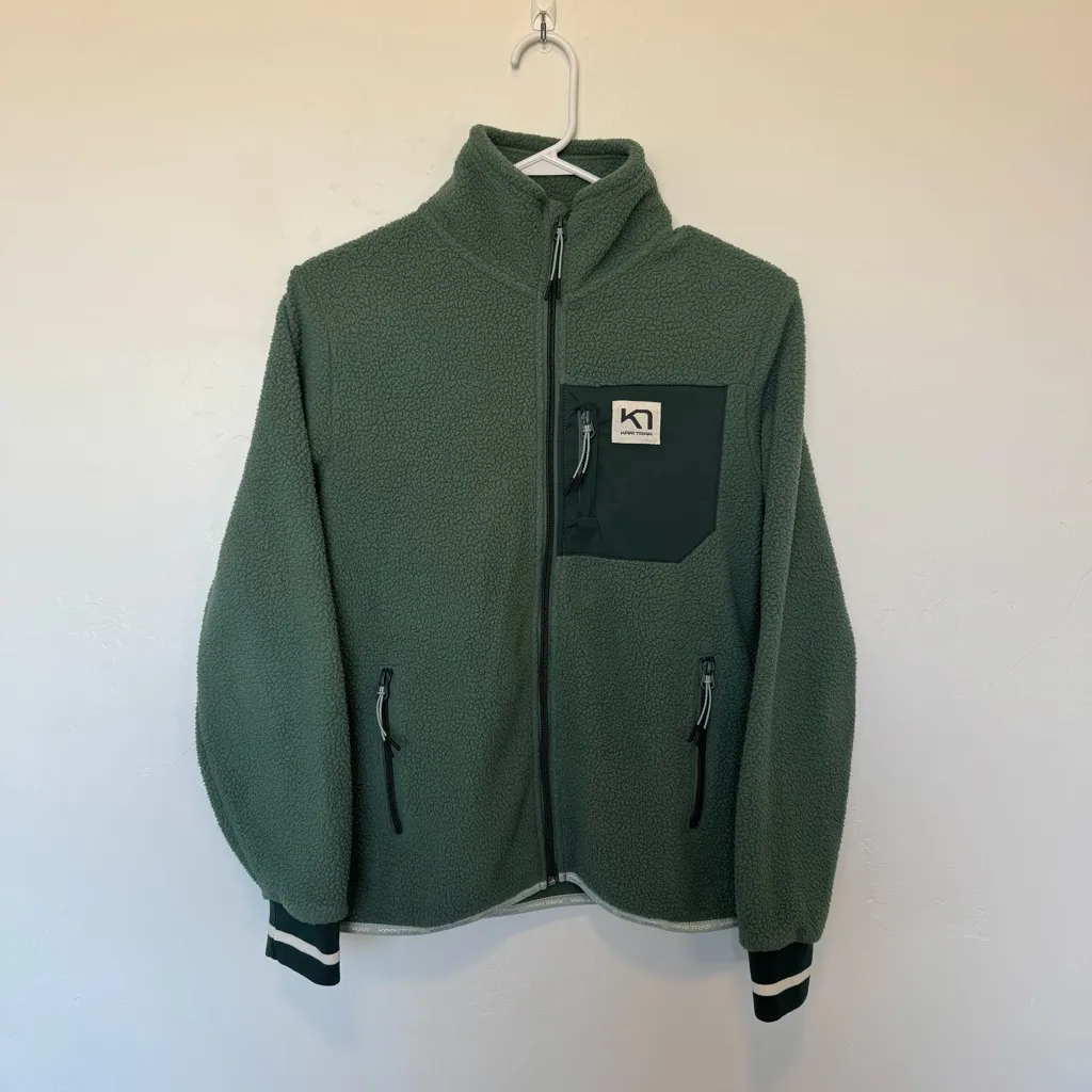 Kari Traa Rothe Midlayer Fleece Jacket XS Green - Image 2