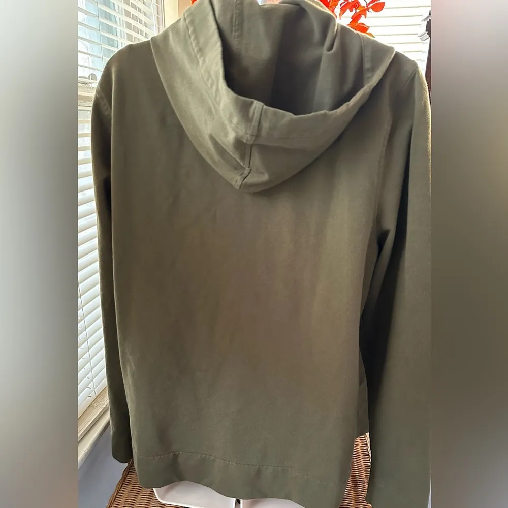 Christopher & Banks  Button Up Hoodie Jacket - Image 2