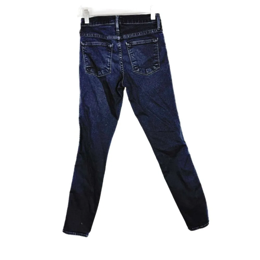 FRAME Le High Skinny Jeans in St. James Wash Dark Size 24 EUC - Image 7