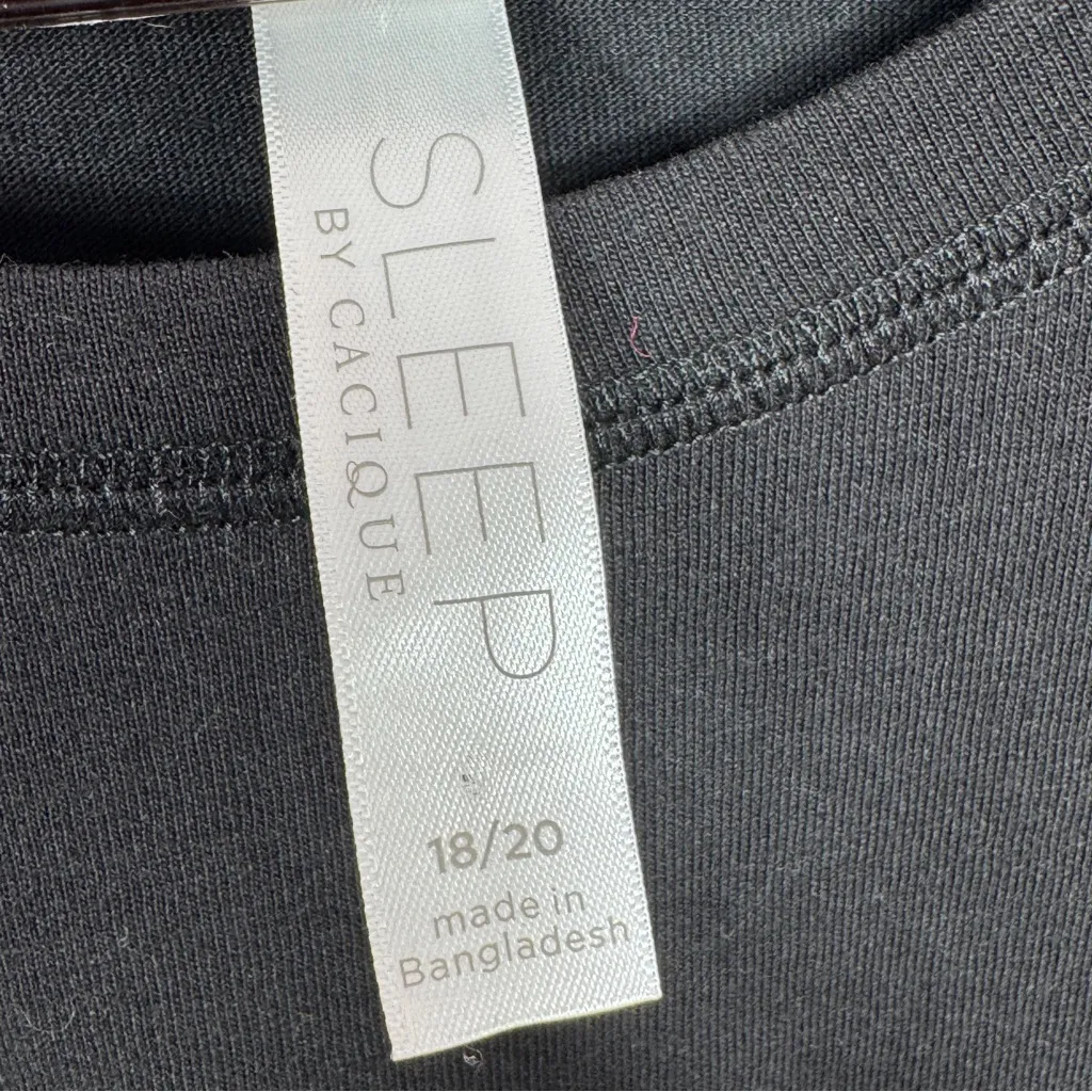 Cacique Dancing Penguins Holiday Christmas Sleep T Shirt Black 2X 18 20 - Image 9