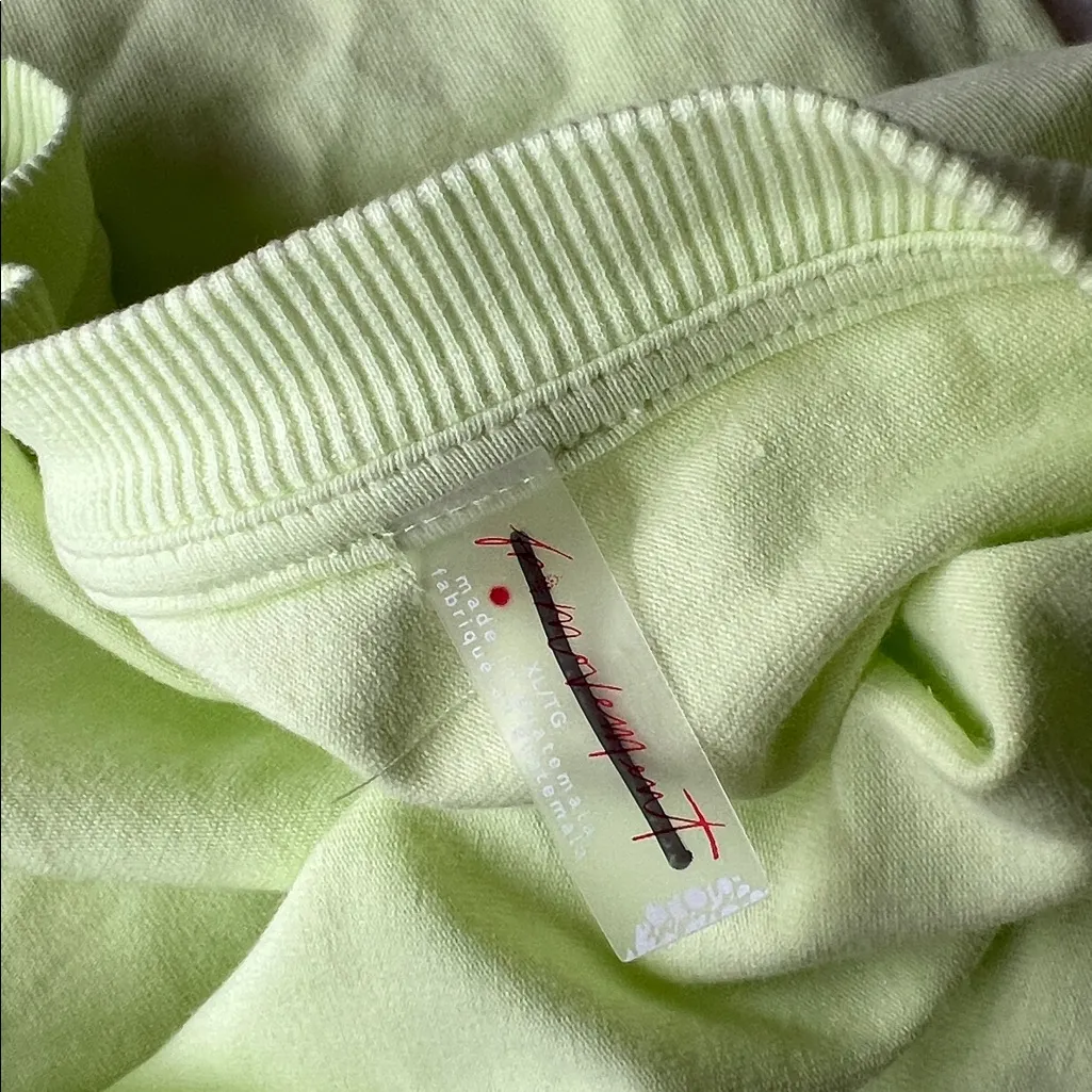 Free People Movement Hot Shot Tee Romper Yellow Green XL - Image 4