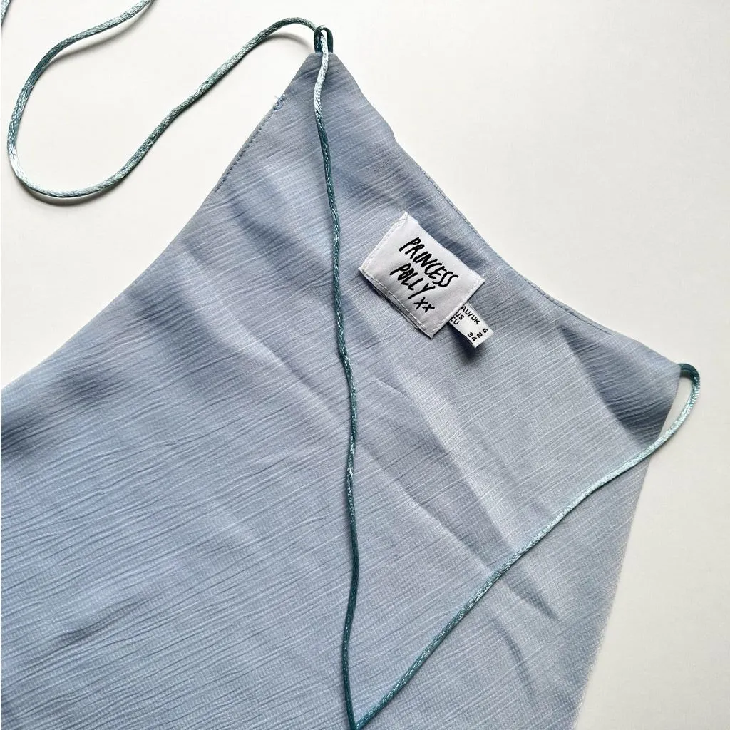 Princess Polly White Satin Crop Top - Image 6