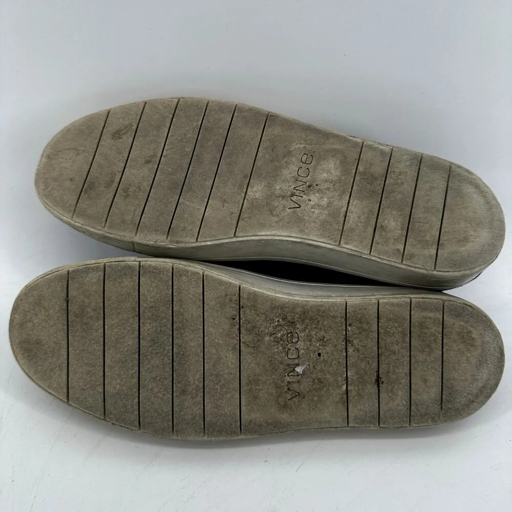 Vince Fairfax Slip-On Sneaker Slip On Casual Comfort Flats Soft Suede Black 8.5 - Image 7