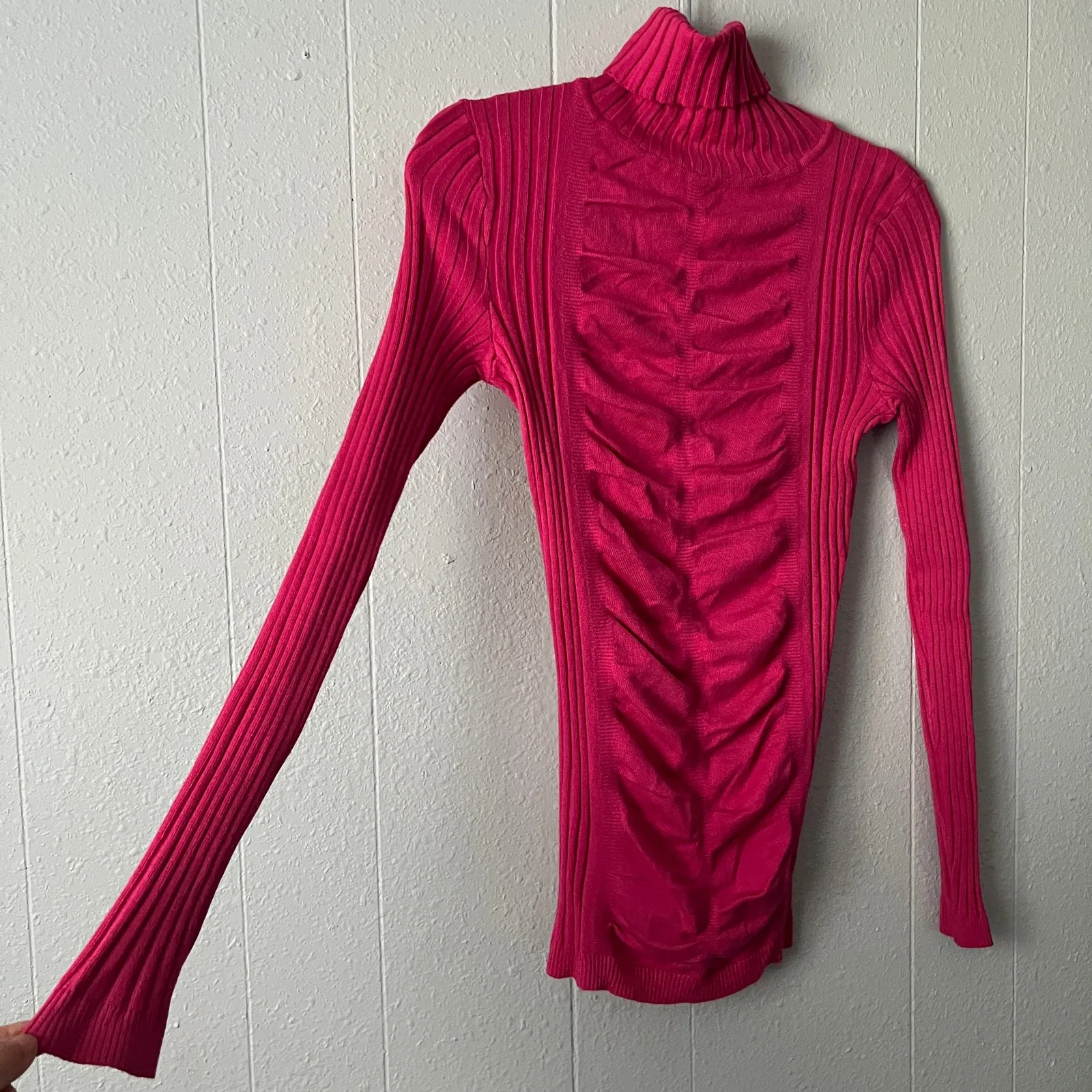 It's Our Time Turtleneck Sweater Small Y2K Early 2000s Barbiecore Girly Preppy - Image 5