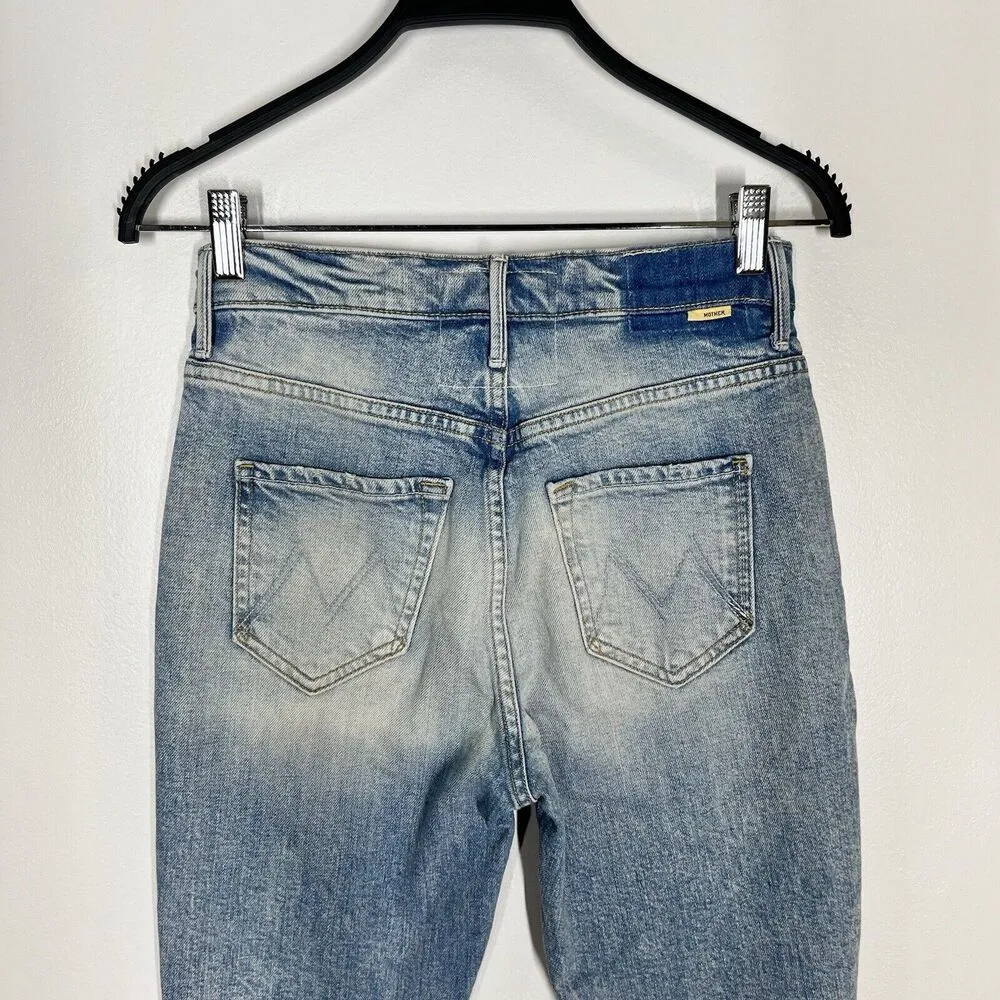 Mother Superior Sz 25 The Super Stunner Ankle Distressed Jeans Say Amen Again Blue - Image 8
