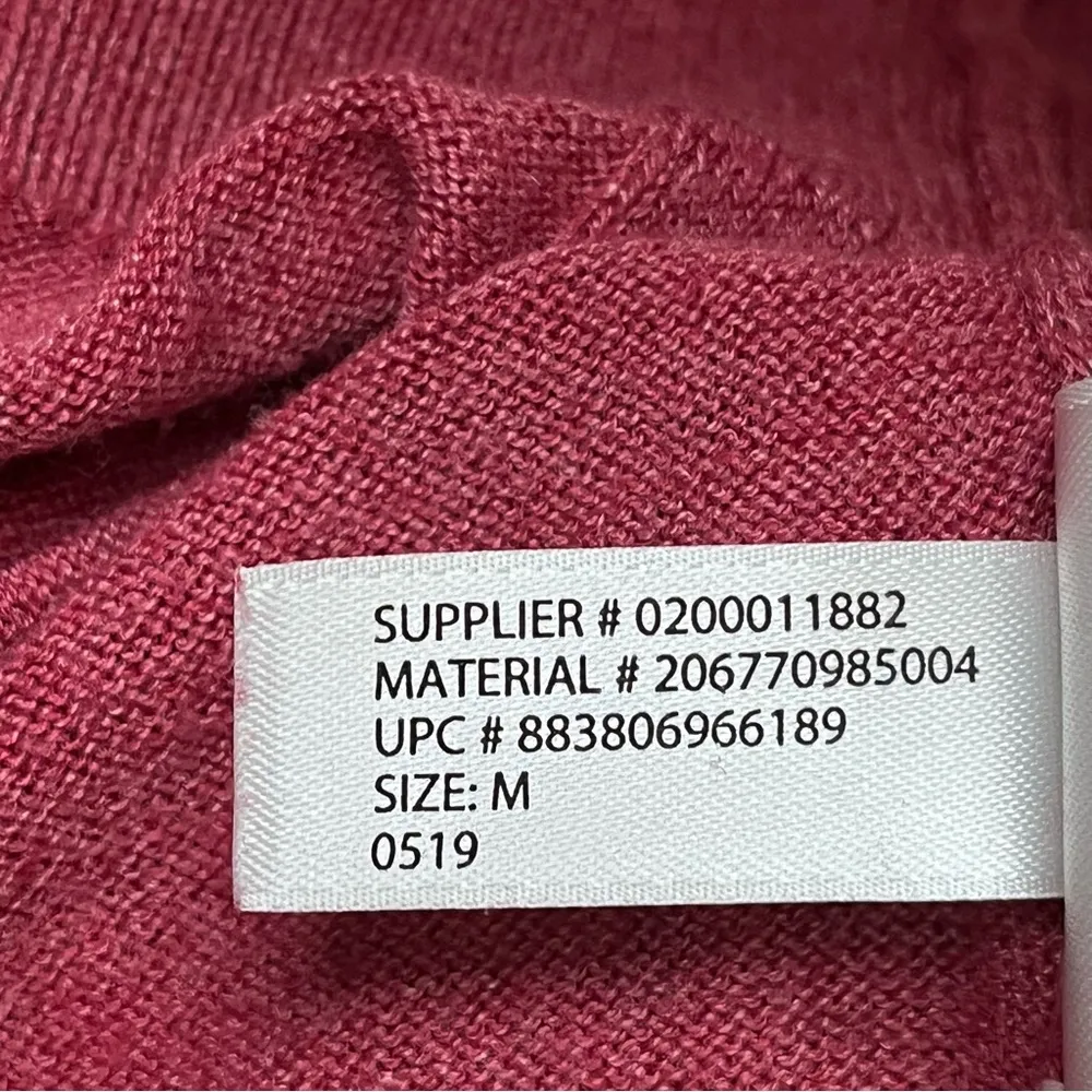 CHAPS Purple Cropped Sweater Preppy Coastal Beach Coquette Preppy Cotton Boho M - Image 7