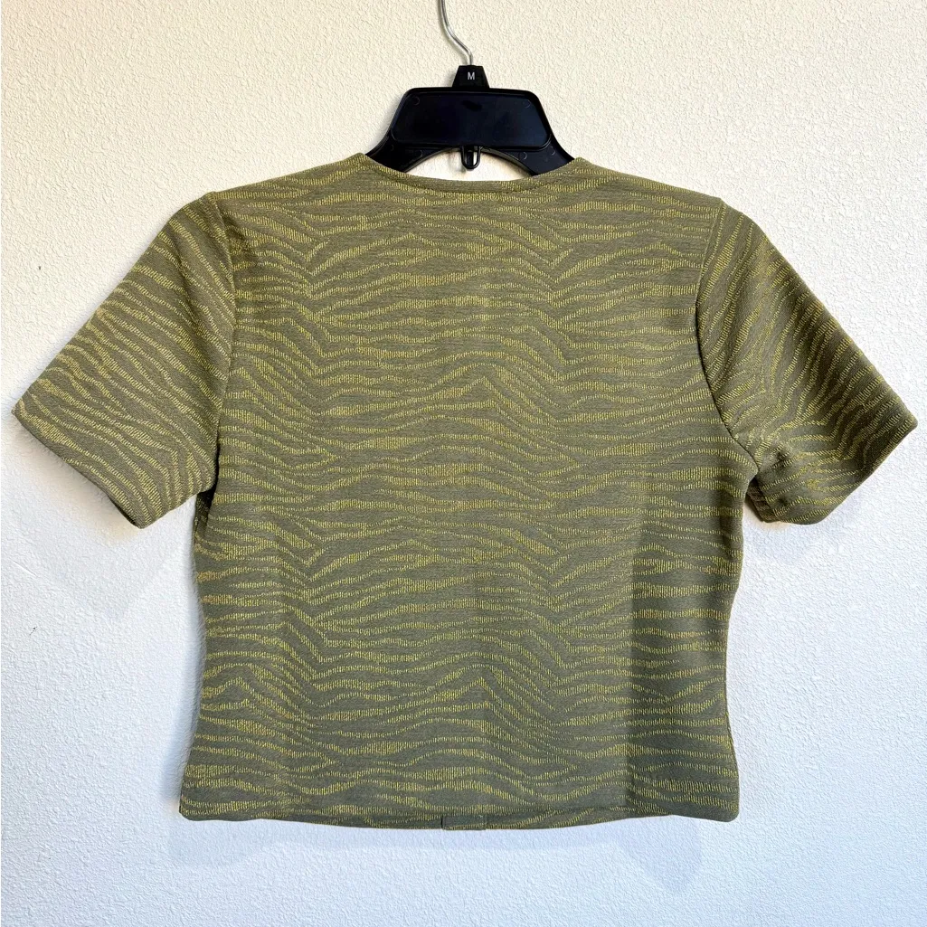 Michael Kors Army Green Women's Top Size XSmall New With Tags $110. - Image 2