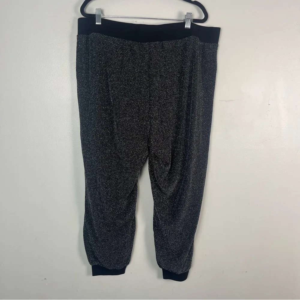 New Torrid Relaxed Fit Jogger Comfortable Knit Shimmer Black 2X 18-20 - Image 6