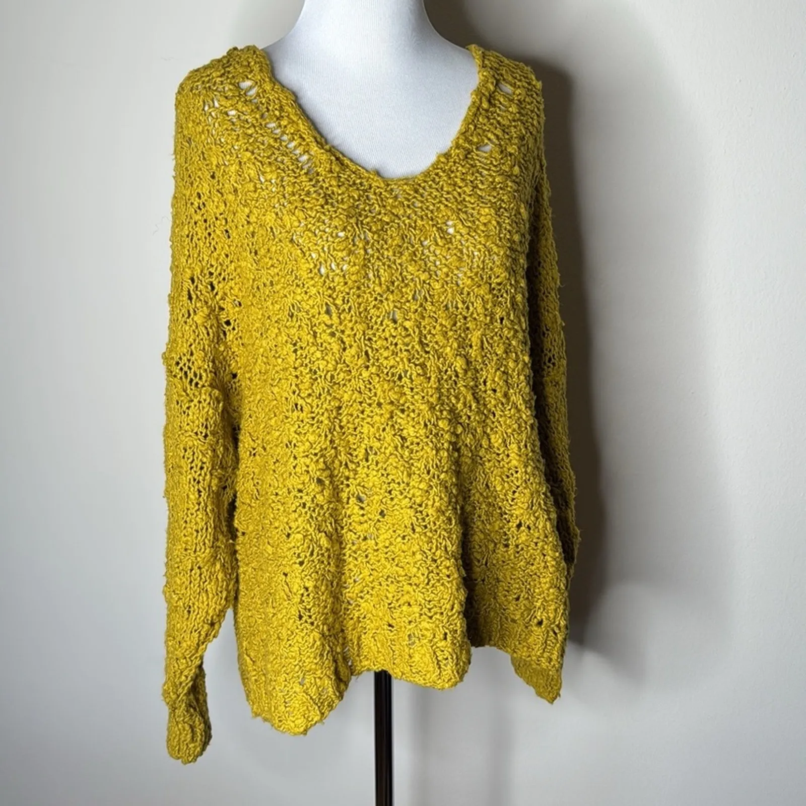 Free People Gold Show Sunday Shore Pullover Sweater - Image 3