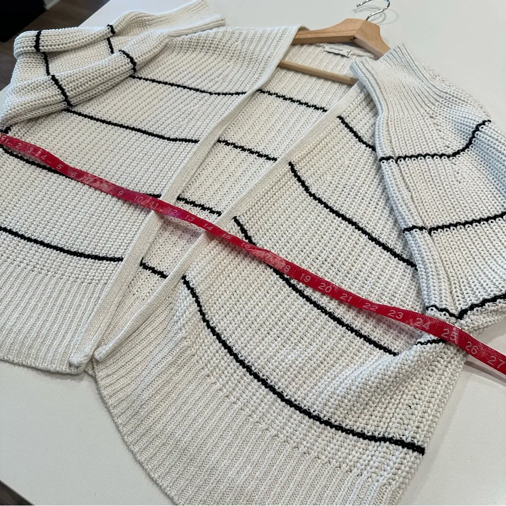 Gentle Fawn Chunky Knit Oversized Striped Cardigan Sweater Size Medium - Image 5