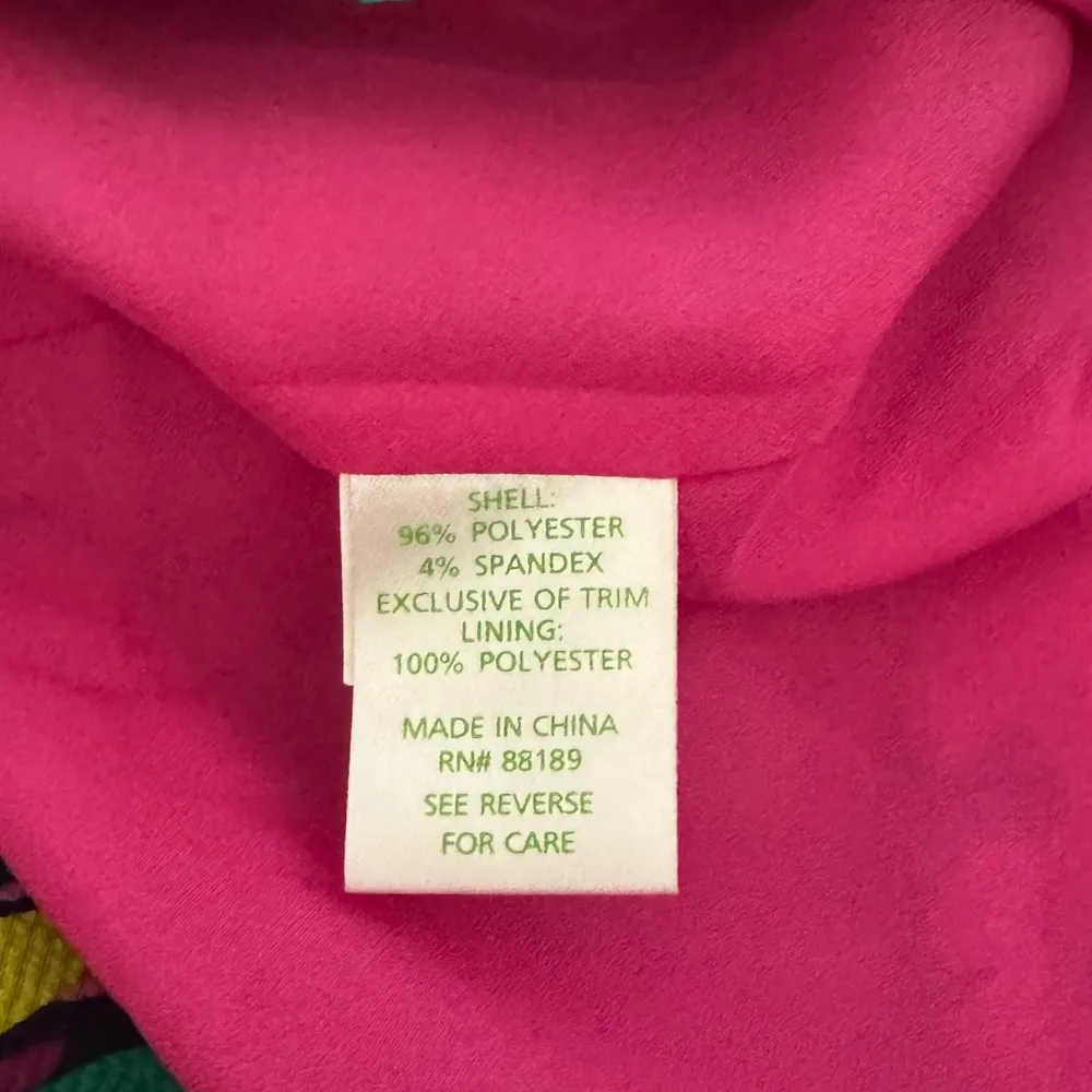 Women’s Lilly Pulitzer multi color floral print layered mini skirt pockets 0 - Image 5