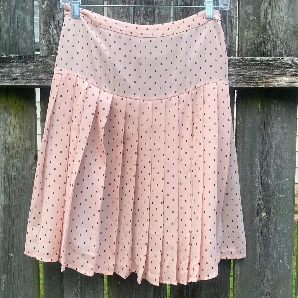 Halogen Pink Polka Dot Pleated Skirt | 2‎ - Image 2