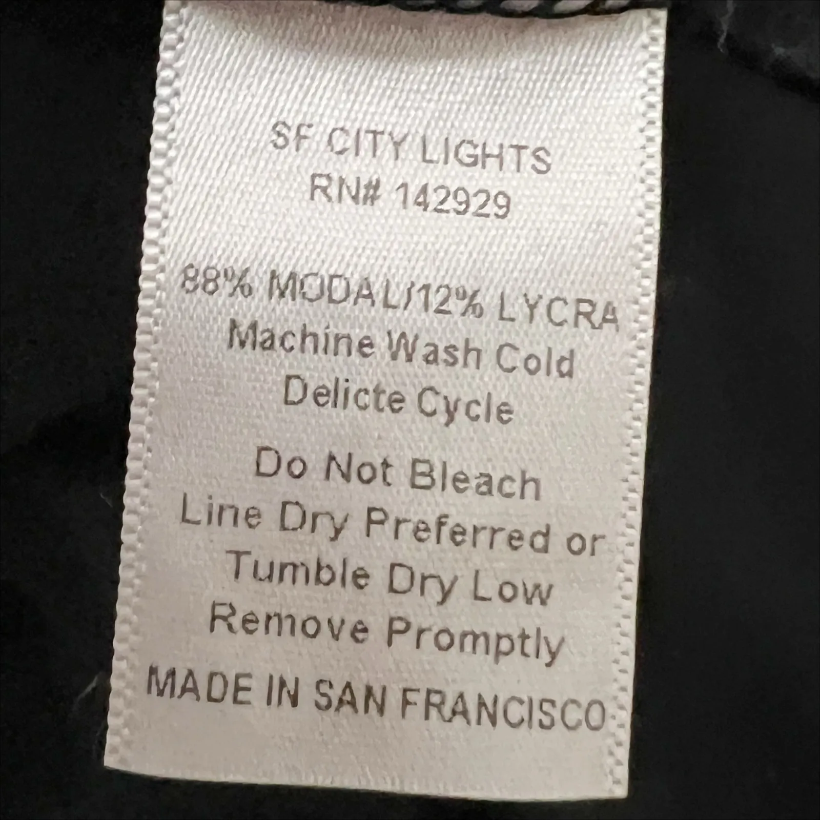 San Francisco City Lights Gypsy Lace Cami Tank Top Black Size Large NEW - Image 5