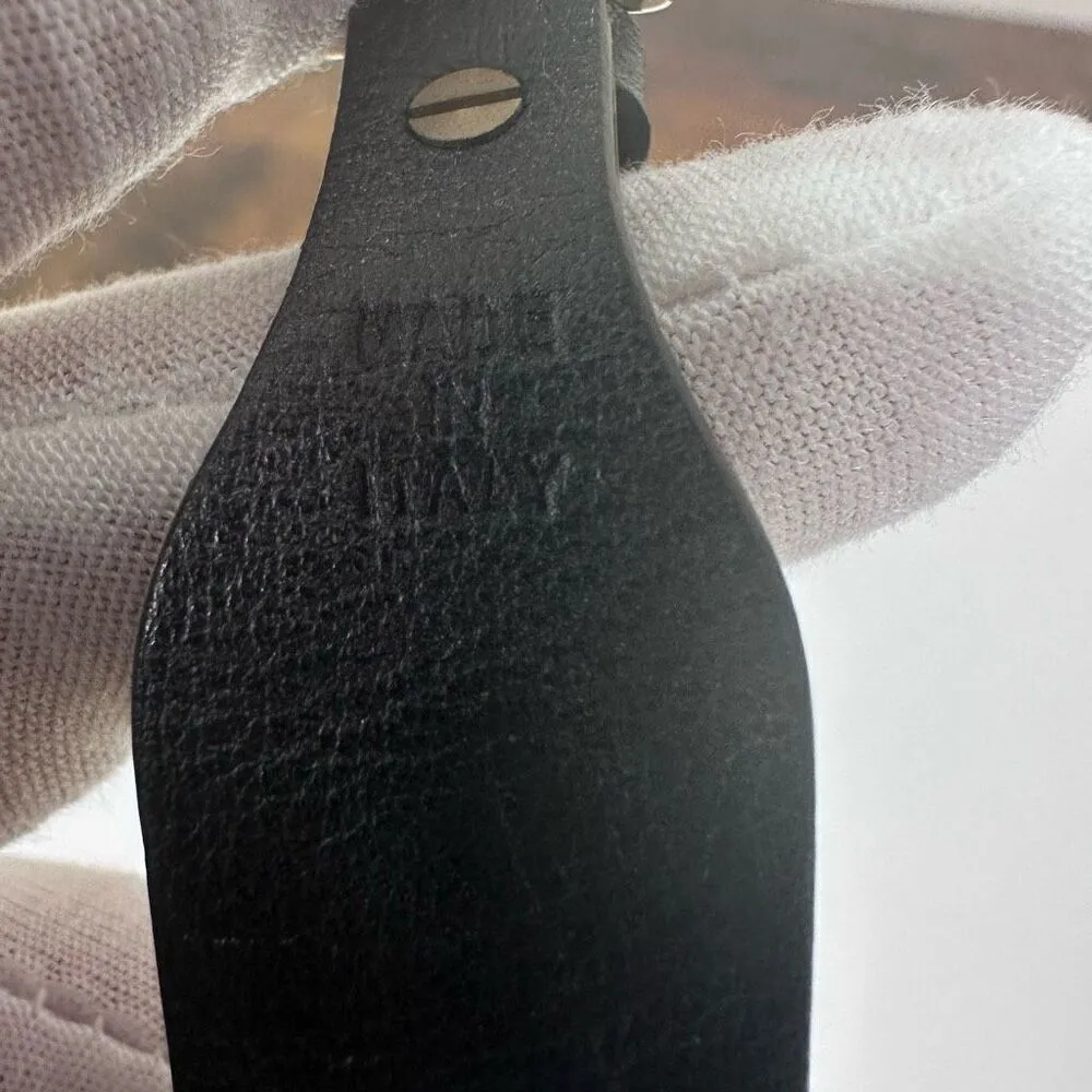 Valentino Garavani Rockstud Leather Bracelet‎ Black Silver Large - Image 6