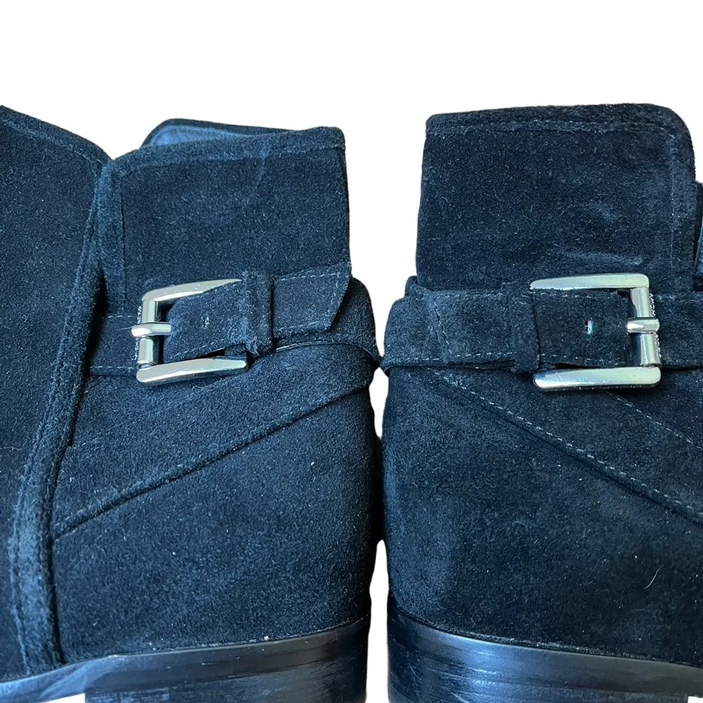 Michael Michael Kors Black Suede V Cut Ankle Boots - Image 13