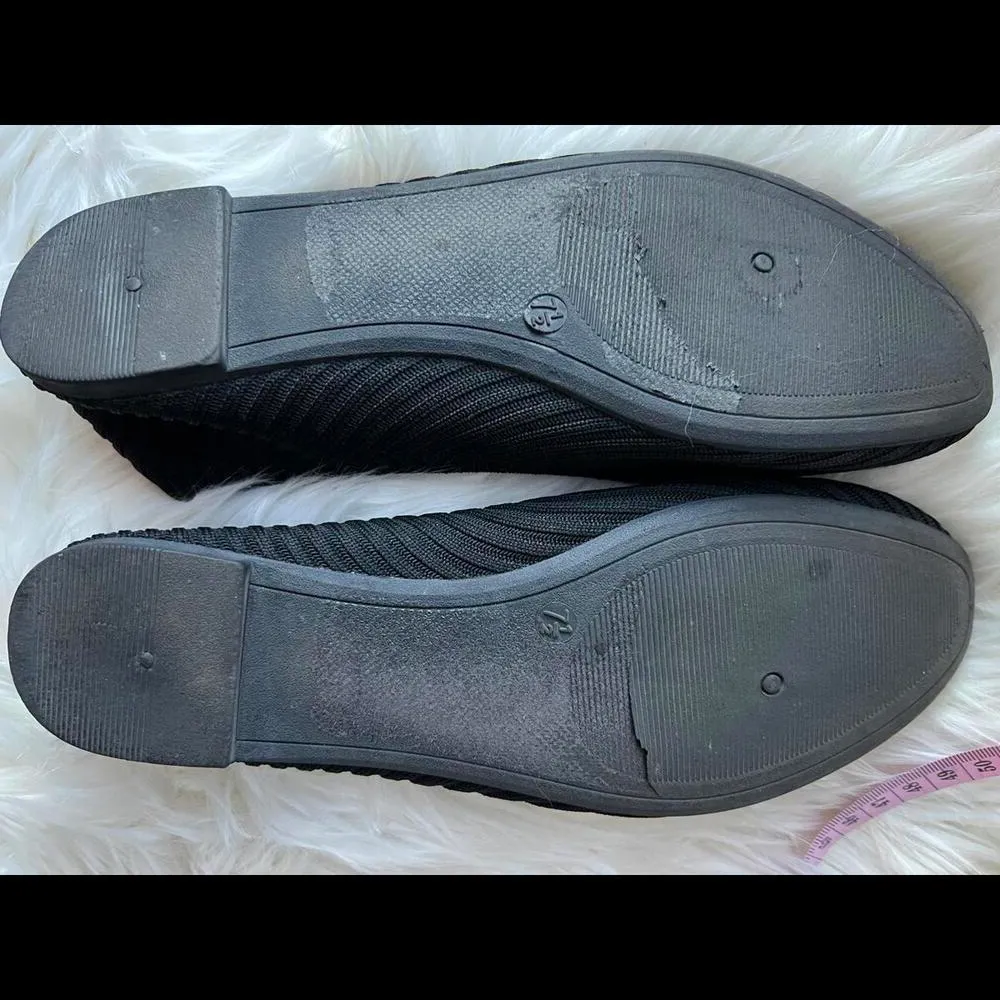 Danskin Comfortable Black Elastic Slip-On Shoes 7.5 - Image 6