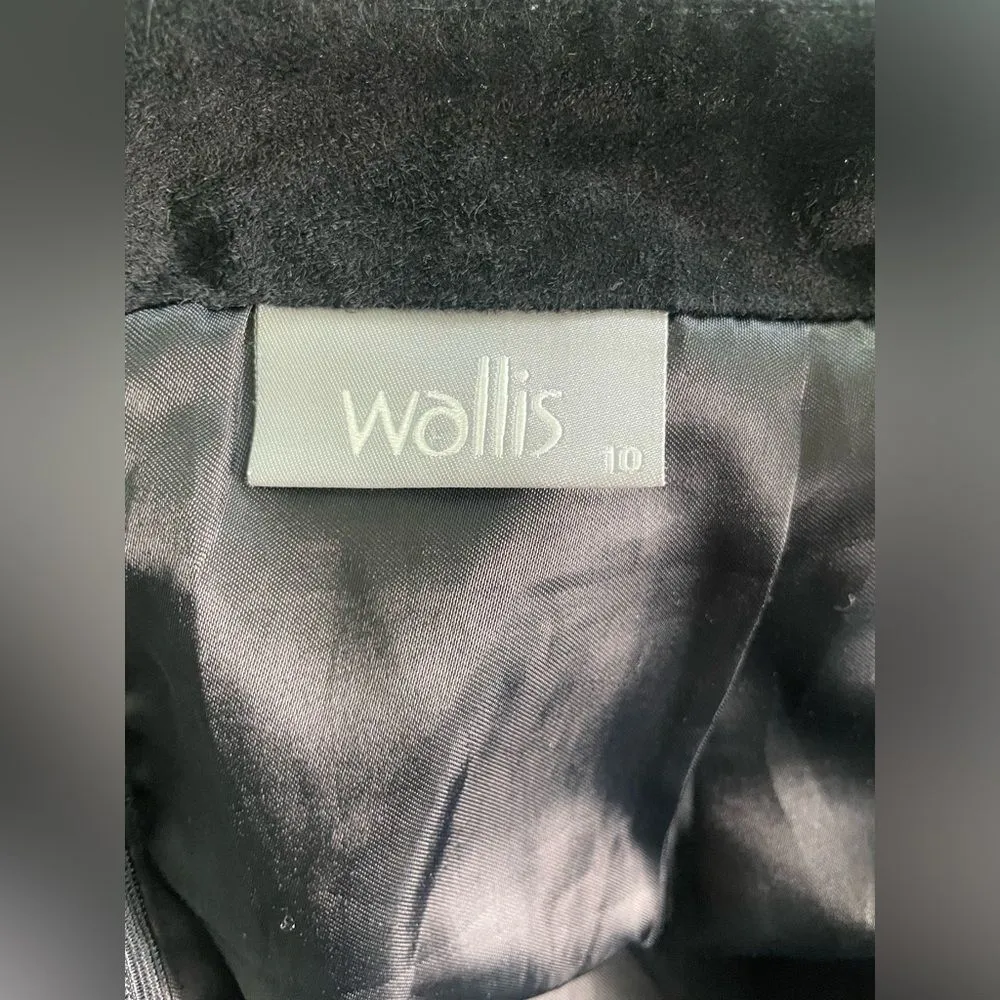 Wallis Black Leather Skirt Whimsy Goth Luxury Uptown Punk Knee - Image 6