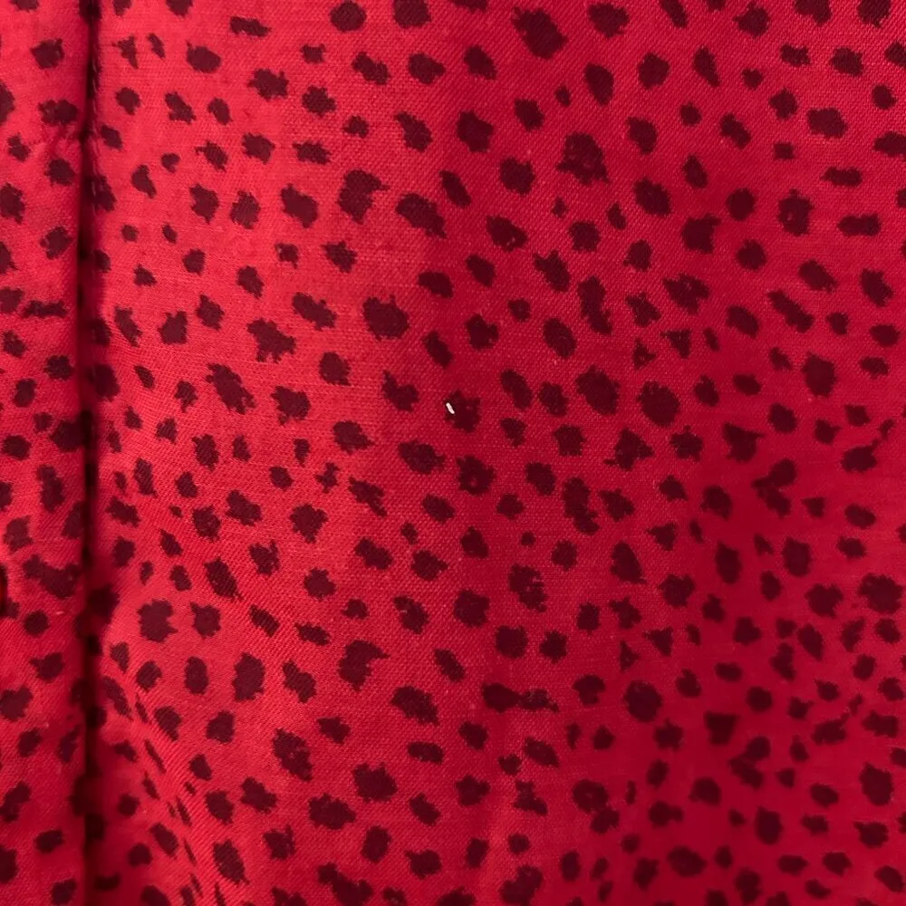 Loft Magenta Pink Cheetah Print Lightweight Blouse Size S - Image 5