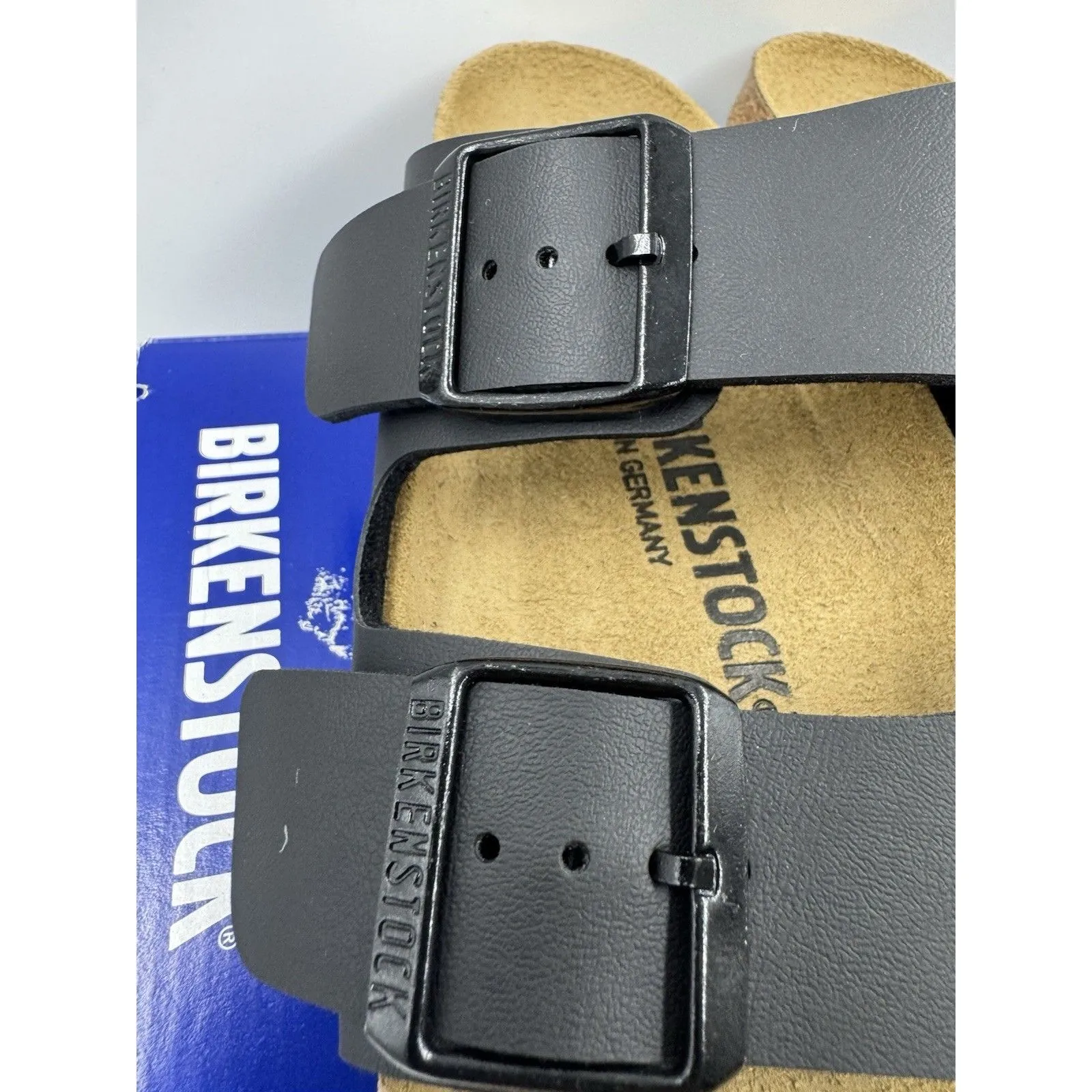 Birkenstock Arizona Birko-Flor Birkibuc Black Leather Sandal New Size EU 37 US 6 - Image 4