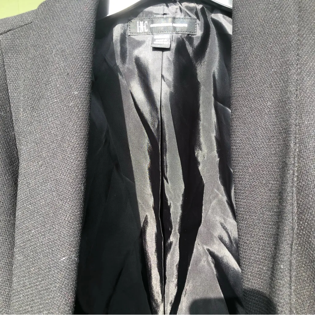 NEW INC Black Glitz Double Breasted Blazer Jacket With Gold Buttons M Size M - Image 13