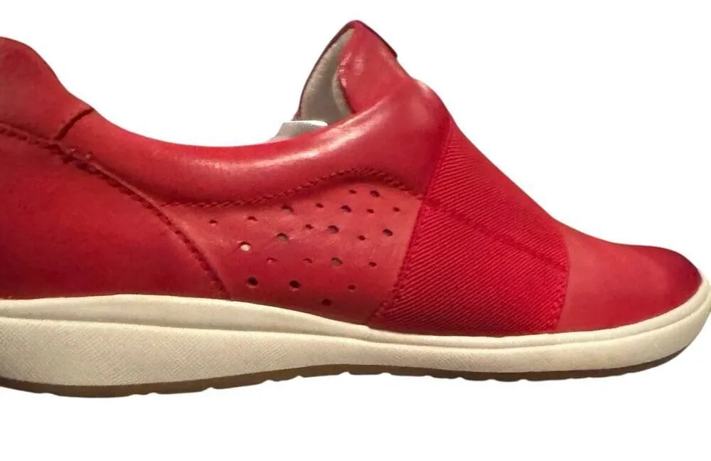 JOSEF SEIBEL Caren 18 RARE Red Leather Sneakers EURO 42 New in Box MSRP $150 Size 11 - Image 11